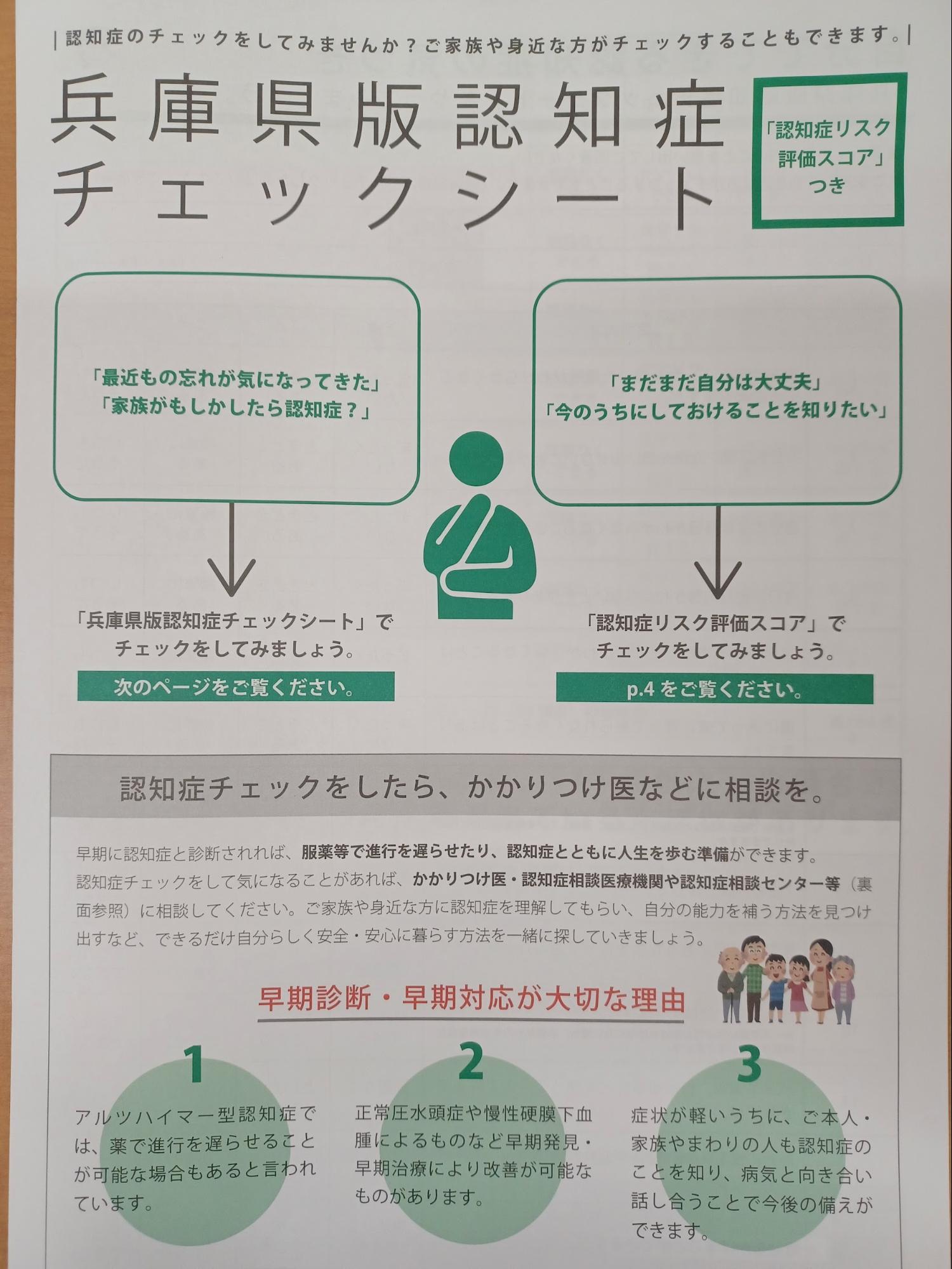 認知症チェックシート